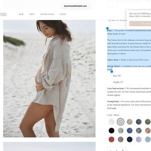 BEECHWOOD BABY THE LABEL THE PALMA SHIRT MOON MADE IN ITALY BRAND NEW